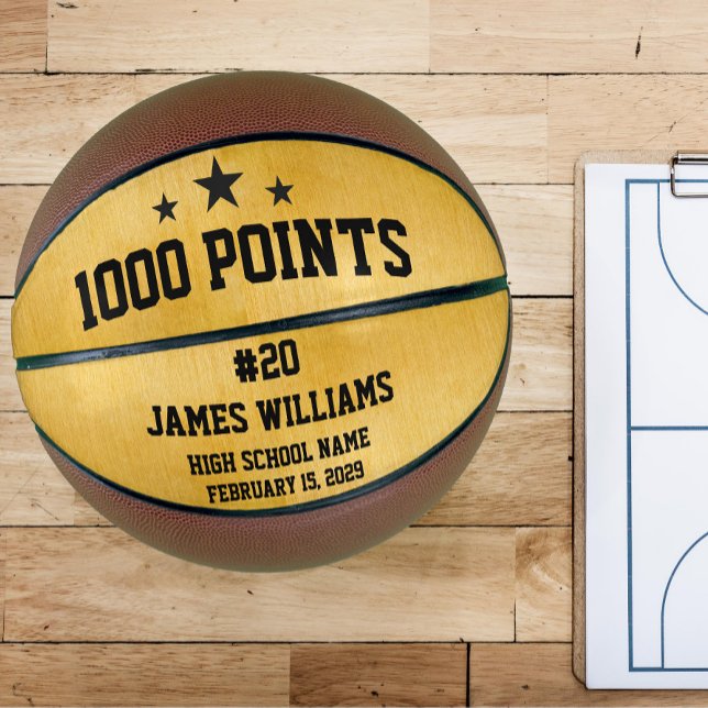 Personalisiertes 1000-Punkte-Geschenk für Spieler Basketball (Von Creator hochgeladen)