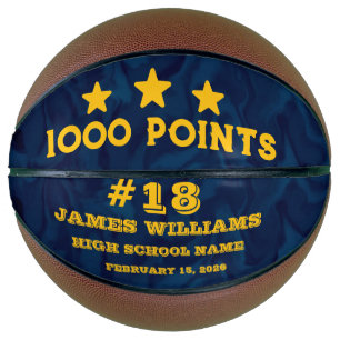 Personalisiertes 1000-Punkte-Geschenk für Spieler Basketball