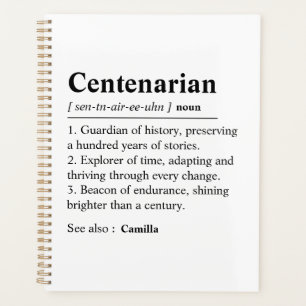 Personalisiertes 100. Geburtstagsjournal, individu Planer
