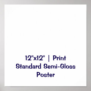 Personalisiertes 12"x12" Standard-Halbglanz Poster