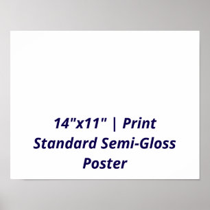Personalisiertes 14"x11" Standard-Halbglanz Poster
