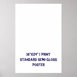 Personalisiertes 16"x24" Standard-Halbglanz Poster