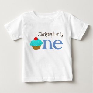 Personalisiertes 1. Geburtstag Cupcake Shirt