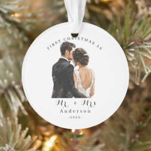 Personalisiertes 1. Weihnachten als Paar Herr und  Ornament