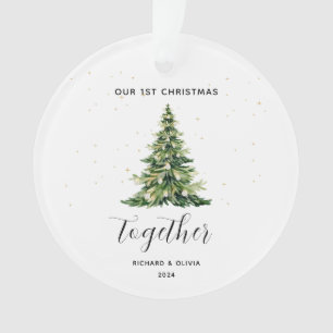 Personalisiertes 1. Weihnachten Zusammen Paar-Gesc Ornament