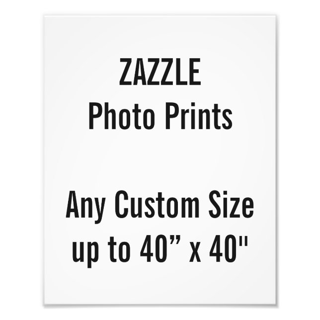 Personalisiertes 24x30 cm Foto Print, oder benutze (Vorne)