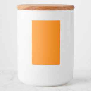Personalisiertes 2x3 Neonorange-Lebensmittel-Conta Lebensmitteletikett