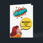 Personalisiertes 30. Geburtstag Vintages Comic Fun Karte<br><div class="desc">Glücklich Geburtstag und Spaß mit dieser Vintagen Retro-Stil Halftone-Stil Comic-Geburtstagskarte mit diesem "over the hill"-Bild. Einfache Anpassung mit der bereitgestellten Vorlage.</div>