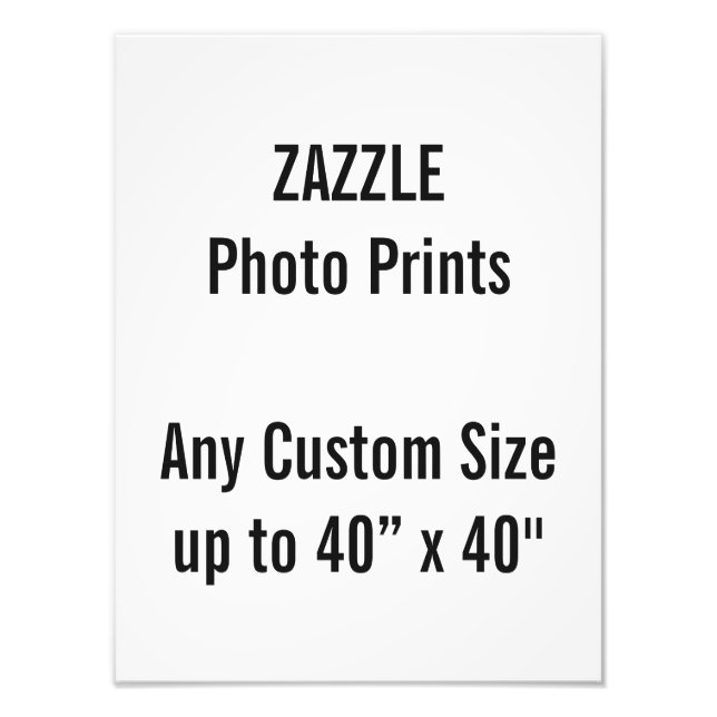 Personalisiertes 30 x 40 cm Foto Print, oder benut (Vorne)