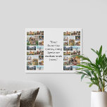 Personalisiertes 32-Foto Collage individuelles Ang Künstlicher Leinwanddruck<br><div class="desc">Erstellen Sie Ihre eigene,  individuelle Leinwand mit 32 Ihrer Lieblingsfotos und personalisiertem Text in Vintager Schrift.</div>