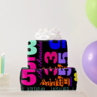 Personalisiertes 35. Geburtstag POP Wrapping Paper