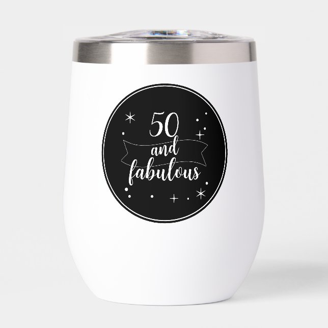 Personalisiertes 50 Fantastisches Schwarz-Weiß-Par (Vorderseite)