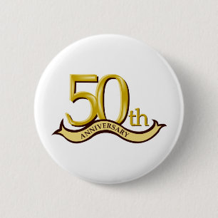 Personalisiertes 50. Jahrestags-Geschenk Button