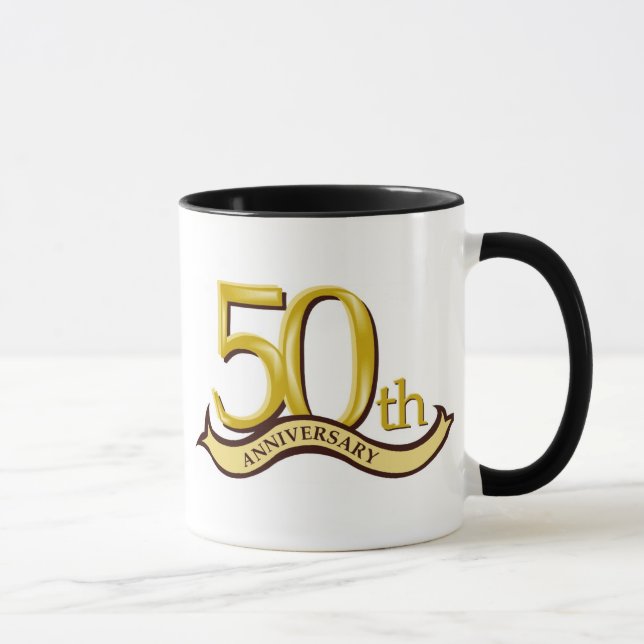 Personalisiertes 50. Jahrestags-Geschenk Tasse (Rechts)