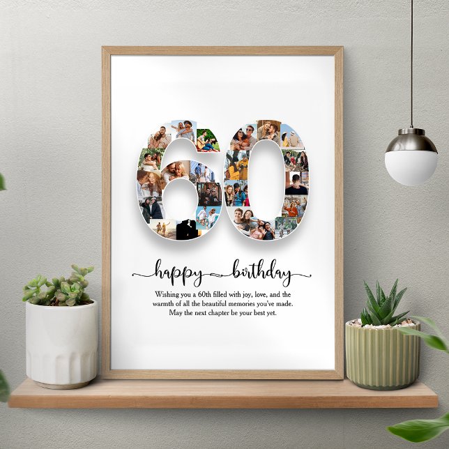Personalisiertes 60. Geburtstagskollektiv Poster (Von Creator hochgeladen)
