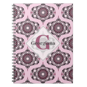 Personalisiertes 70er Dusky Rose Kirschblüten-Mand Notizblock