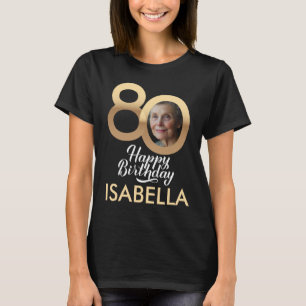 Personalisiertes 80. Geburtstag Benutzerdefinierte T-Shirt