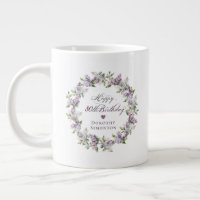 Personalisiertes 80. Geburtstagsgeschenk Lila Lila