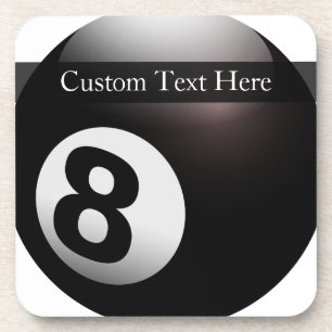 Personalisiertes 8 Ball-Billard Untersetzer