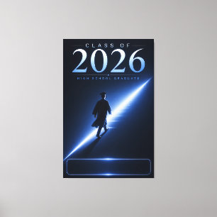 Personalisiertes Abiturgeschenk 2026 Leinwanddruck