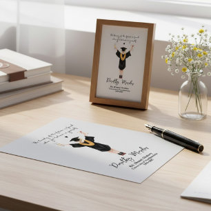 Personalisiertes Abschlussdruck-Geschenk Leinwanddruck