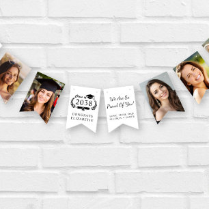 Personalisiertes Abschlussfeier-Foto Wimpelkette
