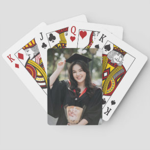 Personalisiertes Abschlussfoto-Erinnerungsgeschenk Spielkarten