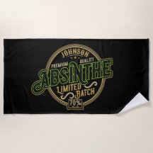 Personalisiertes Absinth-Kräuter-Spirituosen-Etike