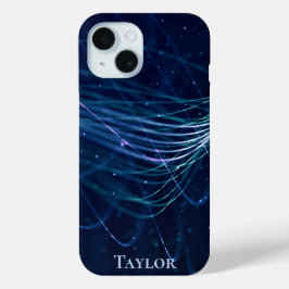 Personalisiertes Abstraktes Blau Case-Mate iPhone Hülle