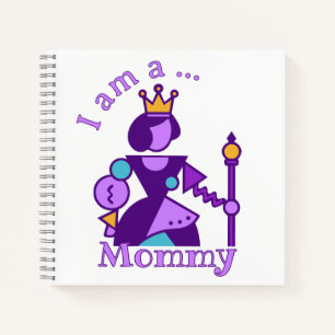 Personalisiertes abstraktes Muttermotiv mit indivi Notizbuch