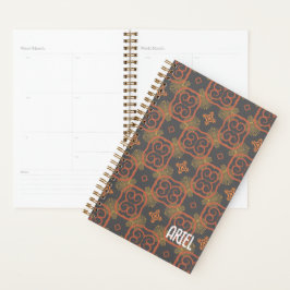 Personalisiertes Abstraktes Retro-Fallmuster Planer