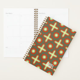 Personalisiertes Abstraktes Retro-Muster Planer