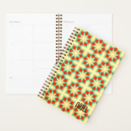 Personalisiertes Abstraktes Retro-Muster Planer