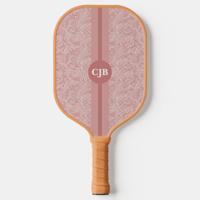 Personalisiertes Abstraktes Rosa Pickleball Schläger (Vorderseite)