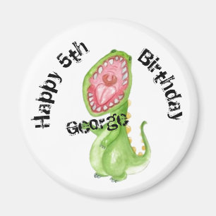 Personalisiertes Abzeichen - Happy (5. Geburtstag) Magnet