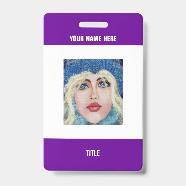 Personalisiertes Abzeichen Informationen zu Ihrem  Ausweis (Vorderseite)