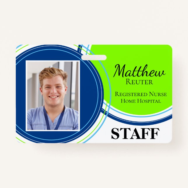 Personalisiertes Abzeichen mit doppelseitiger Beru Ausweis (Vorderseite)