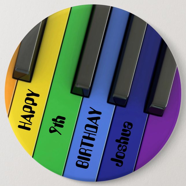 Personalisiertes Abzeichen zum Geburtstag - Geburt Button (Vorderseite)