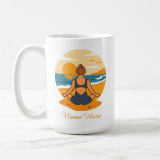 Personalisiertes Achtsamkeits-Yoga Kaffeetasse