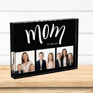 Personalisiertes Acryl-Foto-Kollagen für Mama mit  Fotoblock