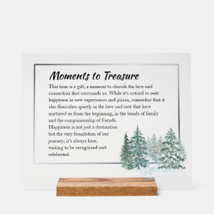 Personalisiertes Acryl-Weihnachtsschild – Elegante Acrylschild