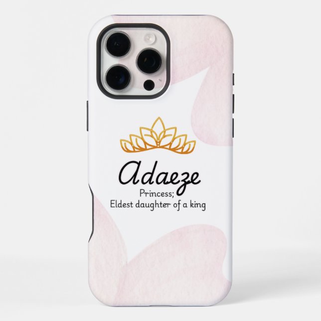 Personalisiertes Adaeze iPhone-Case iPhone Hülle (Rückseite)