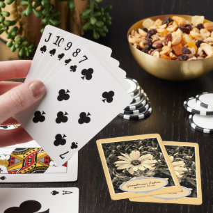 Personalisiertes Afrikanisches Gänseblümchen Vinta Spielkarten