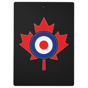 Personalisiertes Ahorn-Blatt Roundel Mod KANADA Klemmbrett