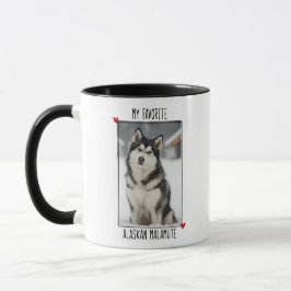Personalisiertes Alaskan Malamute-Foto für Hunde-L Tasse
