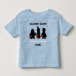 Personalisiertes AllergiewarnHalloween nicht Gefüt Kleinkind T-shirt