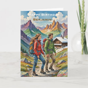 Personalisiertes Alles Gute zum Geburtstag  Felsen Karte