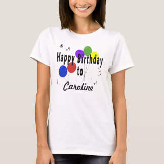Personalisiertes alles Gute zum Geburtstag und T-Shirt