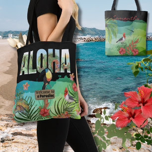 Personalisiertes Aloha Tropisches Paradies Doppels