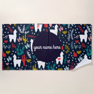 Personalisiertes Alpaka-Badetuch Strandtuch